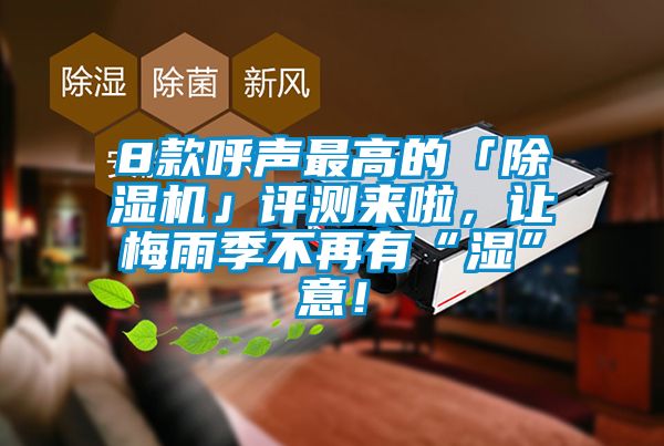 8款呼聲最高的「除濕機」評測來(lái)啦，讓梅雨季不再有“濕”意！