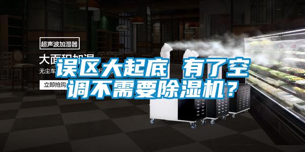 誤區大起底 有了空調不需要除濕機？