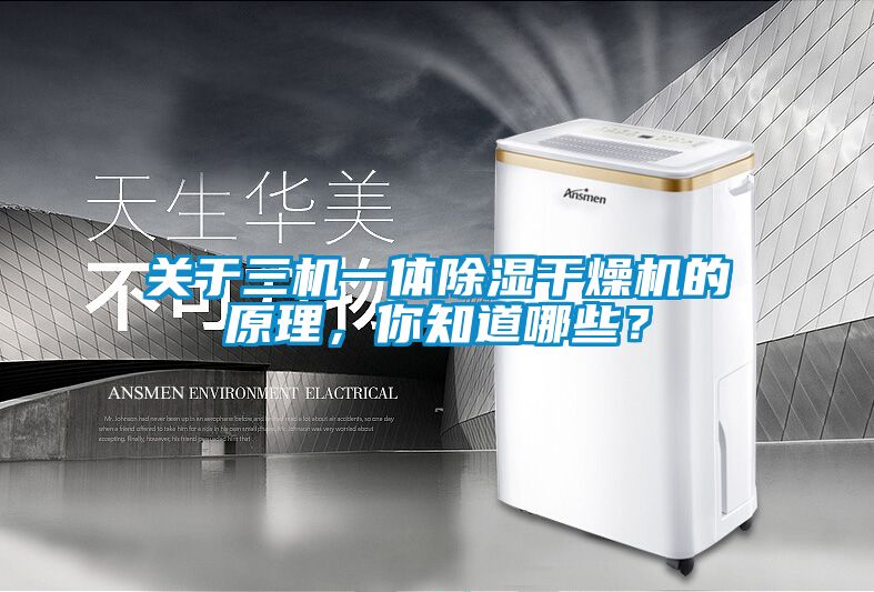 關(guān)于三機一體除濕干燥機的原理，你知道哪些？