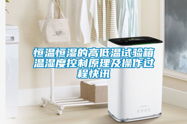恒溫恒濕的高低溫試驗箱溫濕度控制原理及操作過(guò)程快訊