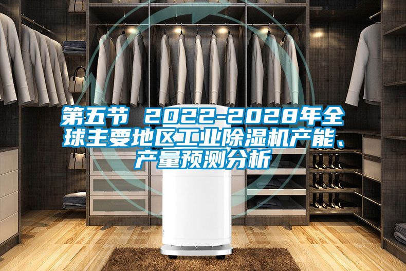 第五節 2022-2028年全球主要地區工業(yè)除濕機產(chǎn)能、產(chǎn)量預測分析